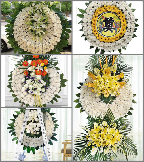 广东梅州市平远县长田镇长安村花圈速递